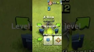 X-bow level 1 to max level #coc #clashofclans #gaming