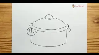 HOW TO DRAWING COOKING POT Easy Step by Step