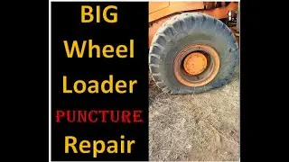 Big tube puncture repair full process, | wheel loader  tyre | tyre puncture | tube puncture🦽💯💯
