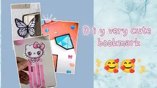 DIY very cute bookmark step step by step craft tutorial🥰😍