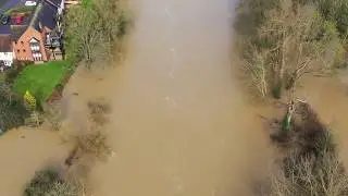 Drone Footage Shows Scale of River Severn Flooding in Bridgnorth