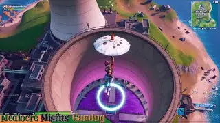 Glide through the rings at Steamy Stacks - Chaos Rising Challenge - Fortnite