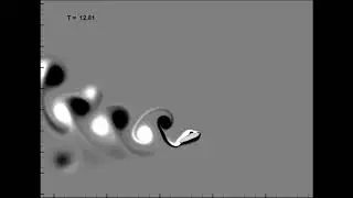 Deflected and reversed Karman vortex street
