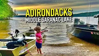 Camping / Surviving for 72 hours on a Remote Mountain Lake! (Middle Saranac Lake)