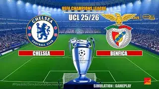 Chelsea vs Benfica | UEFA Champions League 2025/26 | Full Match Simulation & Prediction