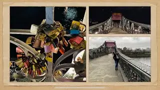 New year 2021 In Germany | Eiserner Steg| walk through iron bridge in Frankfurt🇩🇪🇩🇪