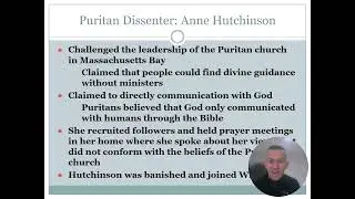 The Puritans and Massachusetts Bay Day 3