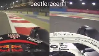 F1 2022 GASLY VS VERSTAPPEN SIDE BY SIDE COMPARISON BAHRAIN TESTING