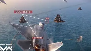 Dogfight F-22 Raptor Modern Warships Update Gameplay | Ace Combat Control