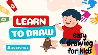 How to draw a owl easy drawing for kids 🦉