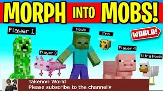 Playing Morph Into Mobs in Minecraft marketplace!#shorts