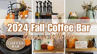 FALL COFFEE BAR | PUMPKIN SPICE COFFEE BAR | 2024 FALL DECORATE WITH ME | FALL DECOR IDEAS