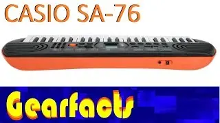 Casio SA-76 demo and review. What you see is what you get :)
