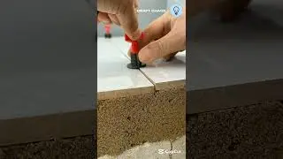 The process of flat ceramic floor wall tool for levelling tiles