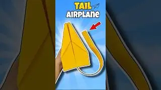 Make Tail Paper Airplane That Fly Far | Paper Plane 🤩#shorts
