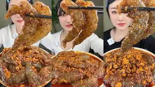 【Yummy】Spicy Shrimp Sauce🦐🥜🌶🧄🍋#mukbang#asmr#Seafood