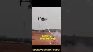 DRONE VS COMBAT ROBOT #ai #military #combat #army #robot #robotics