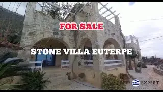 STONE VILLA EUTERPE WITH SEA VIEW IN KOKKINO CHORIO