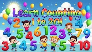 1-20 Counting Journey &ndash; Colorful Numbers Adventure!