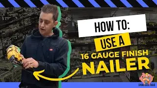 How to use a Dewalt 16 Gauge Finish Nailer - [4k]