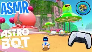 ASMR Gaming 😴 Astro Bot PS5 Relaxing Gum Chewing 🎮🎧 PlayStation 5 Controller Sounds + Whispering 💤