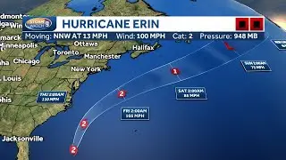 Hurricane Erin tracker: Storm moving north-northwest