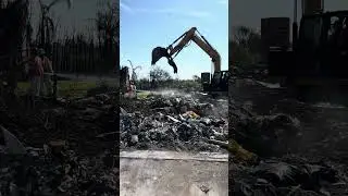 Fire debris removal in Palisades #palisadesfire #Palisadesfiredebrisremoval