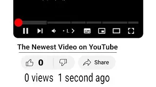 The Newest Video on YouTube