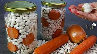 Я готов к нехватке еды! консервированная фасоль с колбасой в банке - хранится в кладовке годами