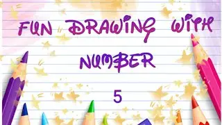 How to draw many objects with number 5 (FIVE)/Simply Art By Arpita