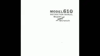 Manual Riccar Super-Stretsh 610 Nähmaschine Sewing machine Швейная машина Instruction