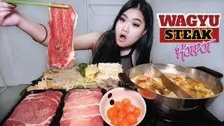 Wagyu Steak Hotpot Mukbang | Eating Show