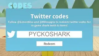 omg new limited skin code working for free Teeth!! Roblox Sharkbite 2 Codes
