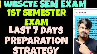 WBSCTE: 1st Semester Preparation Strategy | Polytechnic Semester Exam| WBSCTE | Youth Hub Education