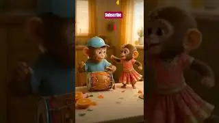 🐵 Baby Monkey Ki Dhol Party 💃 | Cutest Dance Ever!