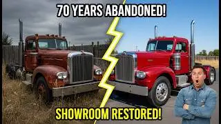The Most SATISFYING Semi Truck Restoration Ever? 70 Years of Rust &rarr; Showroom Clean | Entropy Garage