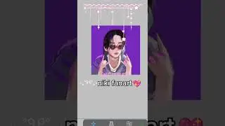 niki fan art 🤍💜#niki #fanart #xo #onlyifyousayyes#digitalart #ibispaintx #fanart