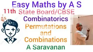 11th State Board and CBSE Maths V19 Important problems in Combinations 
