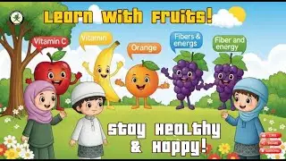 Healthy Fruits & Fun Islamic Learning for Kids | Understanding of Islam 1