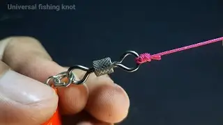 A fishing knot like this can withstand the weight of large fish, Unusual fishing knot