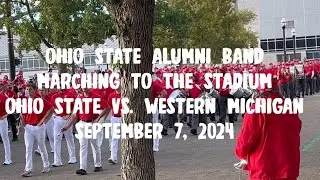 Ohio State Alumni Band Marching to the Stadium. Ohio State Vs. Western Michigan. September 7, 2024