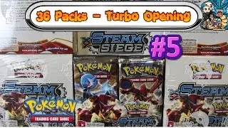 Turbo Opening: Steam Siege #5 - All 36 packs! Pokemon TCG unboxing