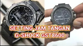 cara setting jam g-shock GST 8600