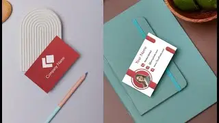 Red Theme Business Card Design Tutorial | Graphic Design Ideas.