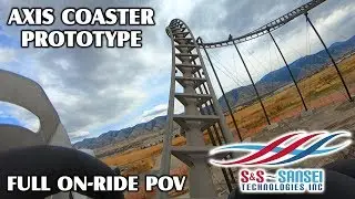 Axis Roller Coaster Front Seat On-Ride POV | S&S Sansei Technologies Prototype