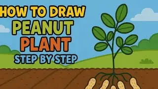 How to Draw Peanut Plant in Easy Steps