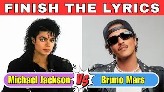 Finish the Lyrics Battle 🎤 Michael Jackson vs Bruno Mars | Guess the Song