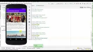 Implementation of ScrollView, TextView and ImageView using Strings | Android Studio 4.1.3