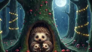 The Hedgehog Family&rsquo;s Snug Winter Burrow 🦔 A Cozy Bedtime Story for Toddlers | The Mossy Moon