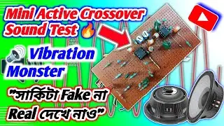 Mini Active Crossover Circuit Sound Test🔥 | Op Amp Based Speaker Crossover | Clear Bass Mid Treble 🔊